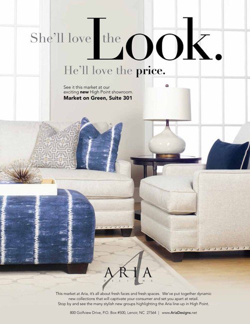 Aria Showroom High Point Market April 2015 Furniture Today ad